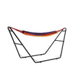 Blue Wave Nu6910 Boho Breeze Swinging Bungalow Hammock & Frame, Tropical Stripe