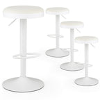 Adjustable Swivel Bar Stools Set of 4 with Padded Seats