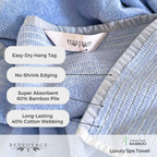 Bamboo Cotton Spa Bath Towel - Viscose from Bamboo + Cotton - Ocean