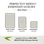 Bamboo Cotton Spa Bath Towel - Viscose from Bamboo + Cotton – Stone