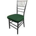 La Linen Pack4 Spandex Chiavari Chair Cushion Cover,Hunter Green