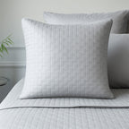 Bamboo Quilted Sham - 100% Viscose from Bamboo - 1pc - Euro - Stone
