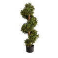 33 Boxwood Topiary Spiral Artificial Tree (Indoor/Outdoor)