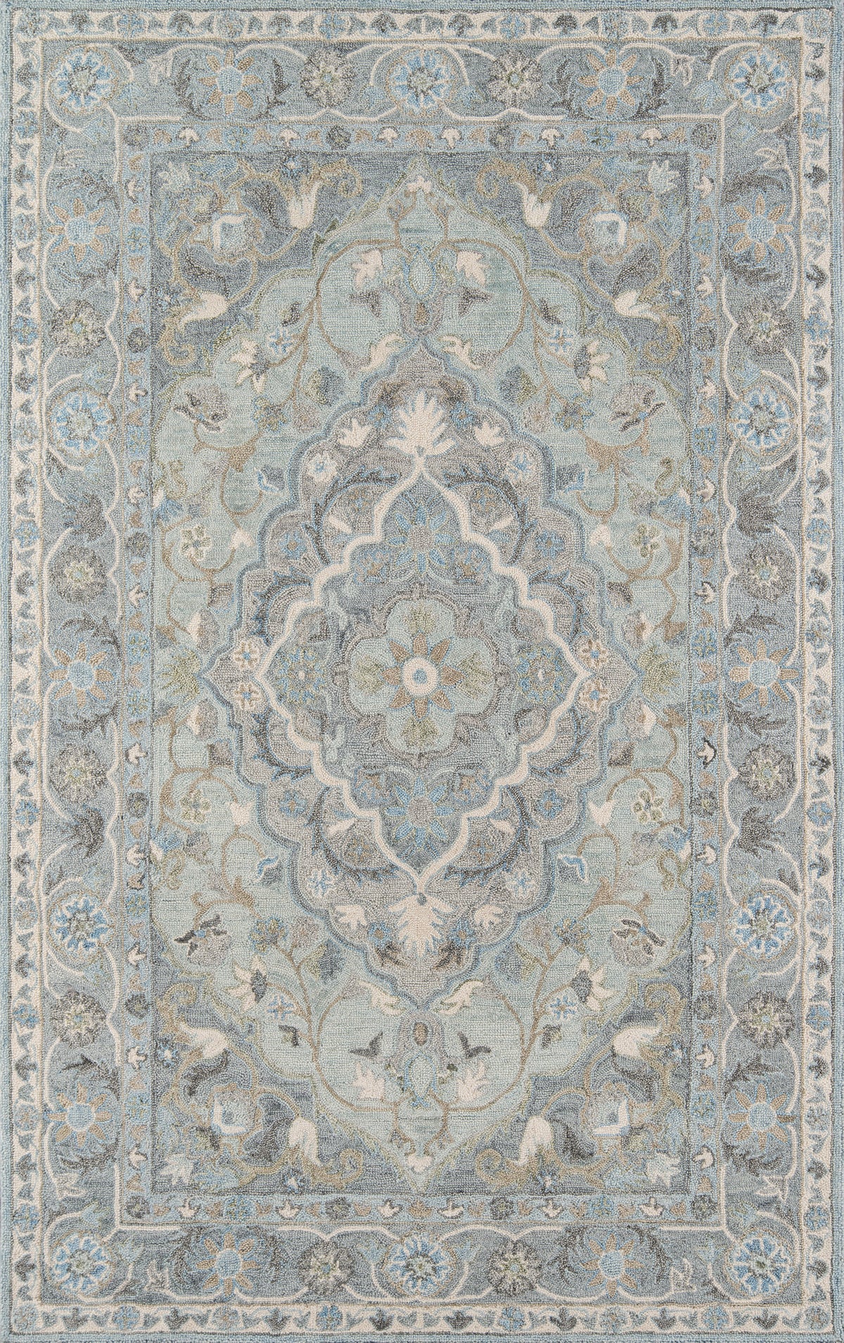 Momeni Tangier Tan33 Blue  5 X 8