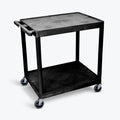Large Flat Shelf Cart  Two Shelves