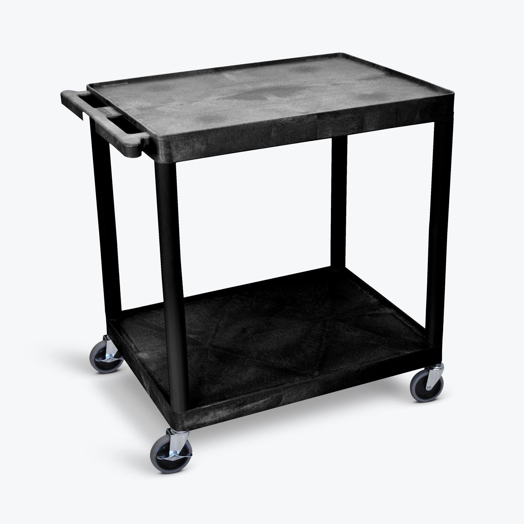 Large Flat Shelf Cart  Two Shelves