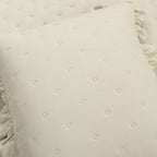 Full/Queen Lightweight Yellow Ruffle Reversible Oversized 3 Piece Quilt Set