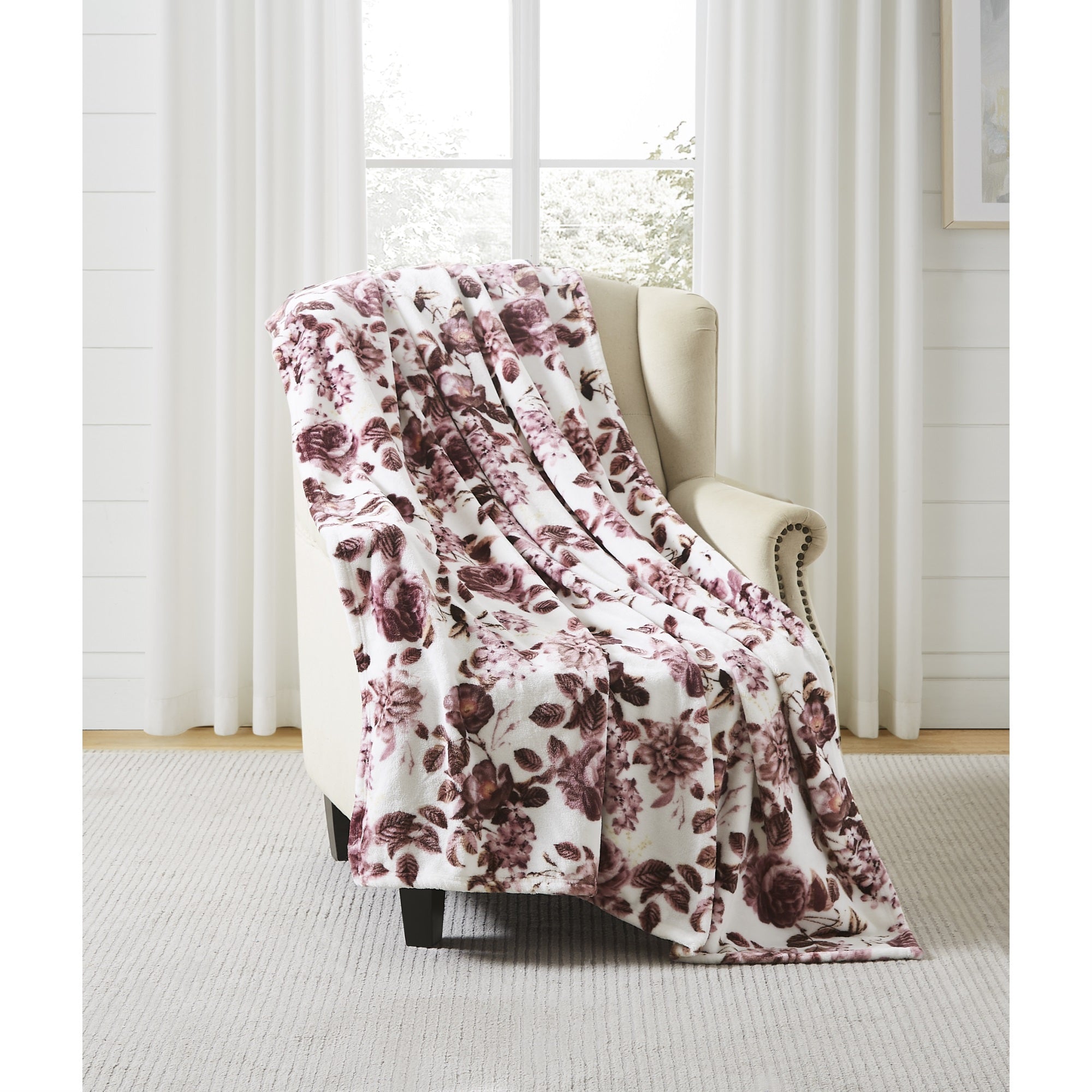 Liv Printed Flannel Throw 50x70
