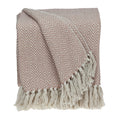 Parkland Collection Isla Transitional Pink 80 x 97 Woven Handloom Throw