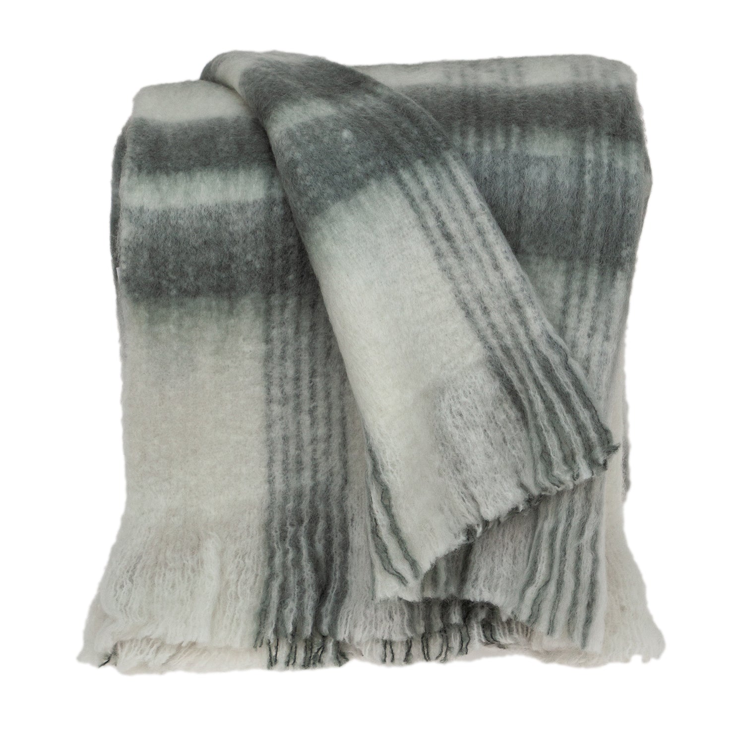 Parkland Collection Stella Transitional White 52 x 67 Woven Handloom Throw