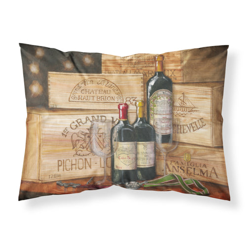 'Caroline'S Treasures Wine Gran Vin By Malenda Trick Fabric Standard Pillowcase Tmtr0254Pillowcase, Multicolor'