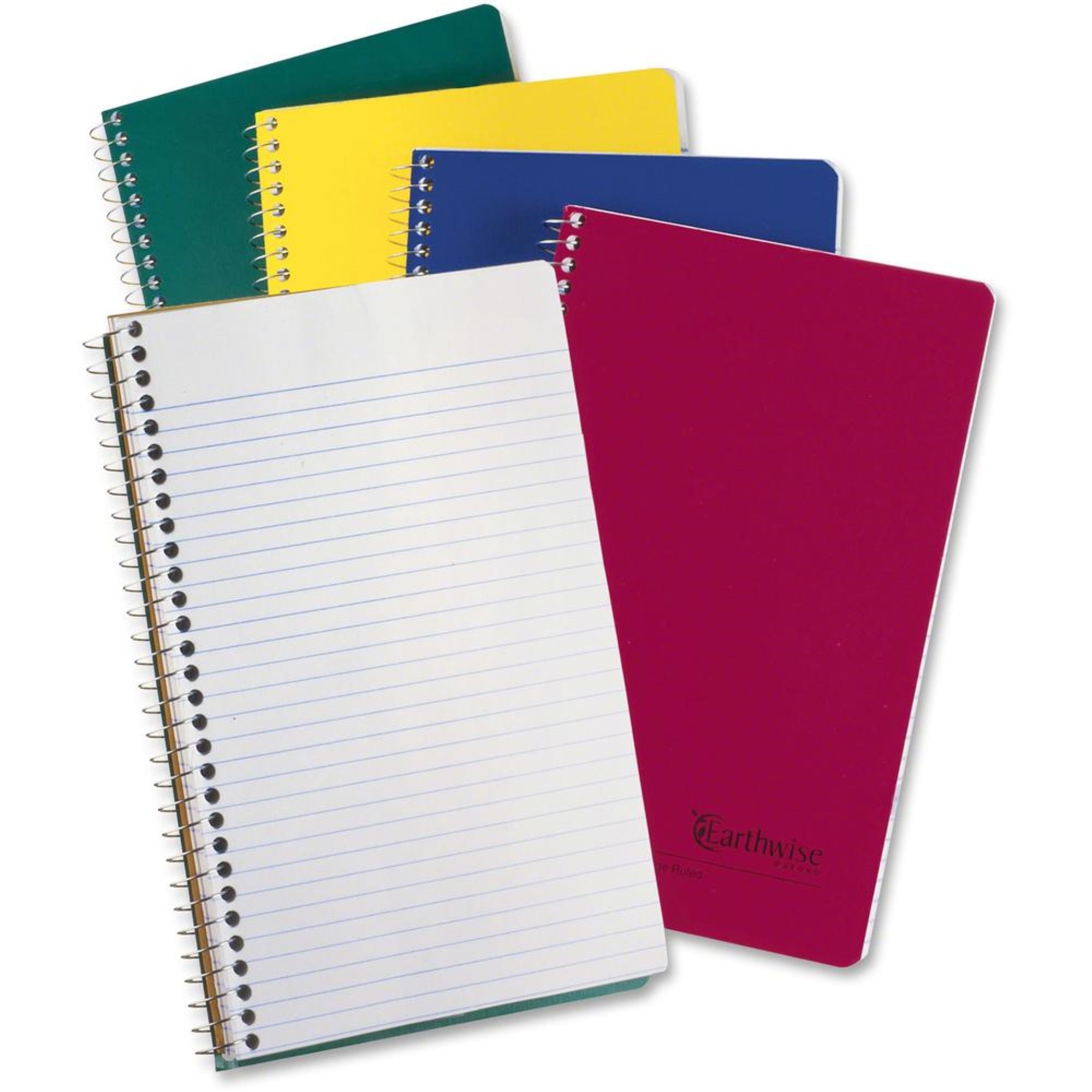 Oxford 3-Subject Small Wirebound Notebook - 150 Sheets - Spiral - 15 Lb Basis Weight - 6 X 9 1/2 - White Paper - Assortedkraft C