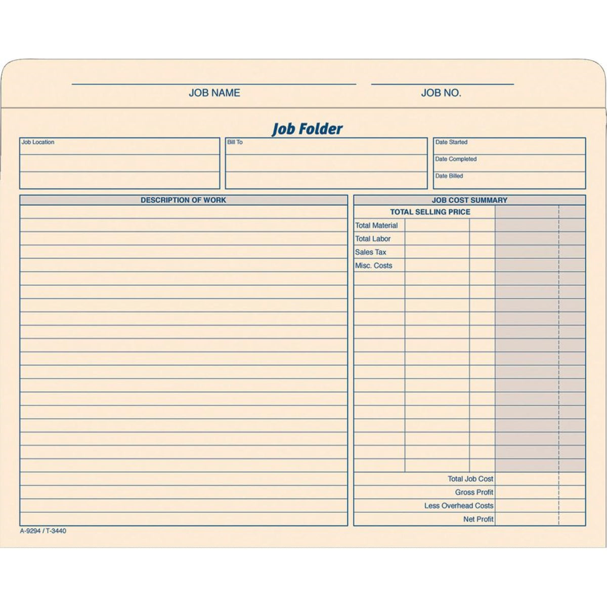 Tops Letter File Jacket - 8 1/2 X 11 - Manila - 20 / Pack