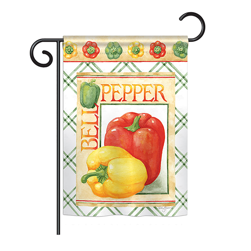 Breeze Decor Bd-Vg-G-117040-Ip-Bo-Ds02-Us Bell Pepper Food - Everyday Vegetable Impressions Decorative Vertical Garden Flag - 13