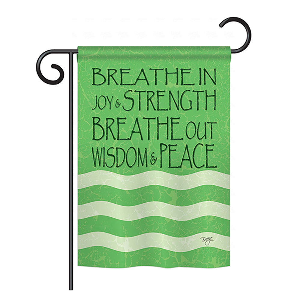 Breeze Decor Bd-Ex-G-100058-Ip-Bo-Ds02-Us Welcome Breathe In Inspirational - Everyday Impressions Decorative Vertical Garden Fla