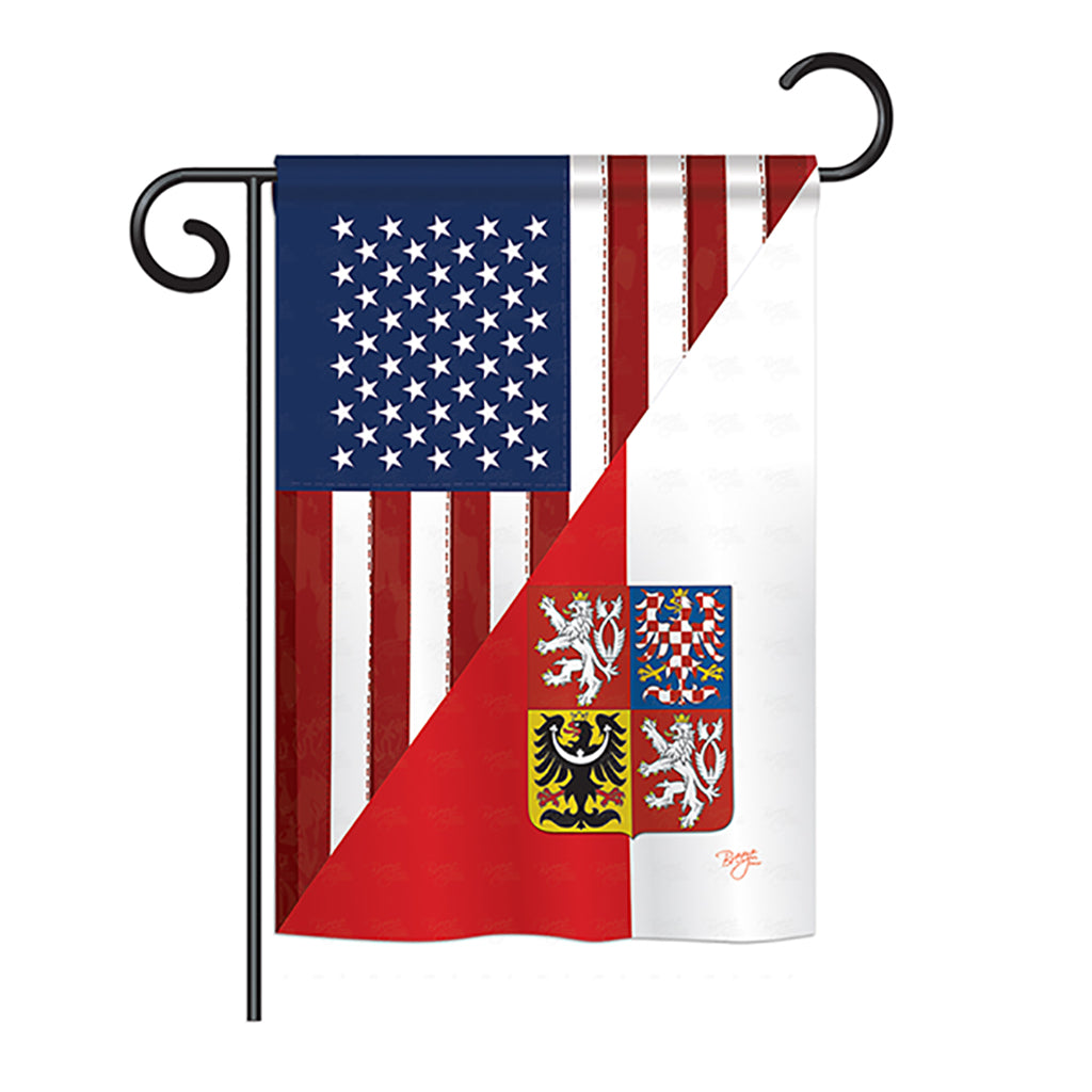 Breeze Decor Bd-Fs-G-108391-Ip-Bo-Ds02-Us Us Czech Friendship Flag - S Of The World - Everyday Us Friendship Impressions Decorat