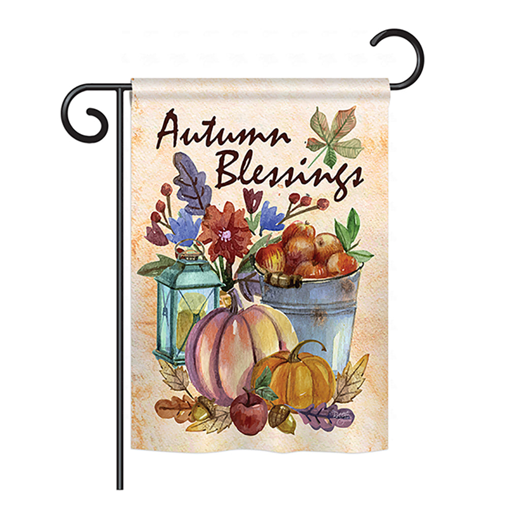 Breeze Decor Bd-Ha-G-113006-Ip-Bo-Ds02-Us Autumn Blessings Fall - Seasonal Harvest & Autumn Impressions Decorative Vertical Gard