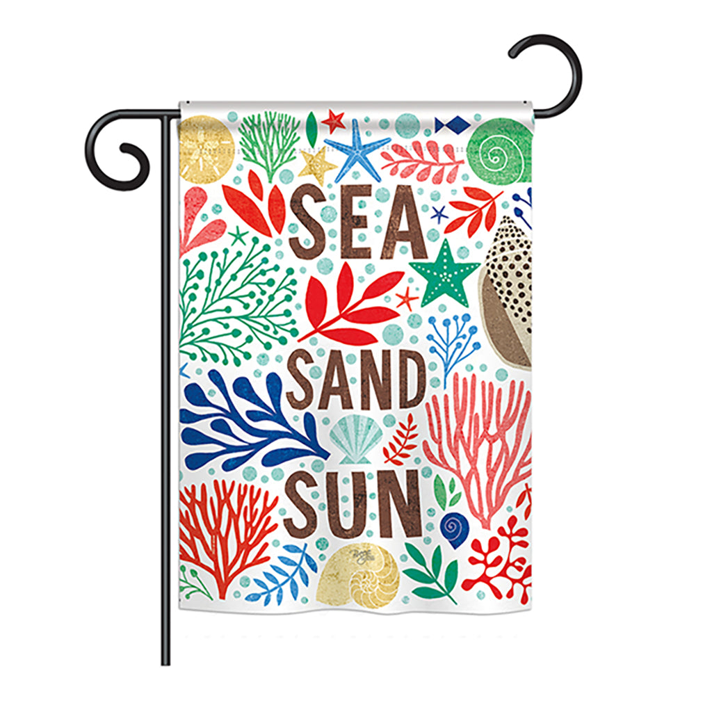 Breeze Decor Bd-Na-G-107065-Ip-Bo-Ds02-Us 13 X 18.5 In. Sea Sand Sun Coastal - Everyday Nautical Impressions  Decorative Vertica