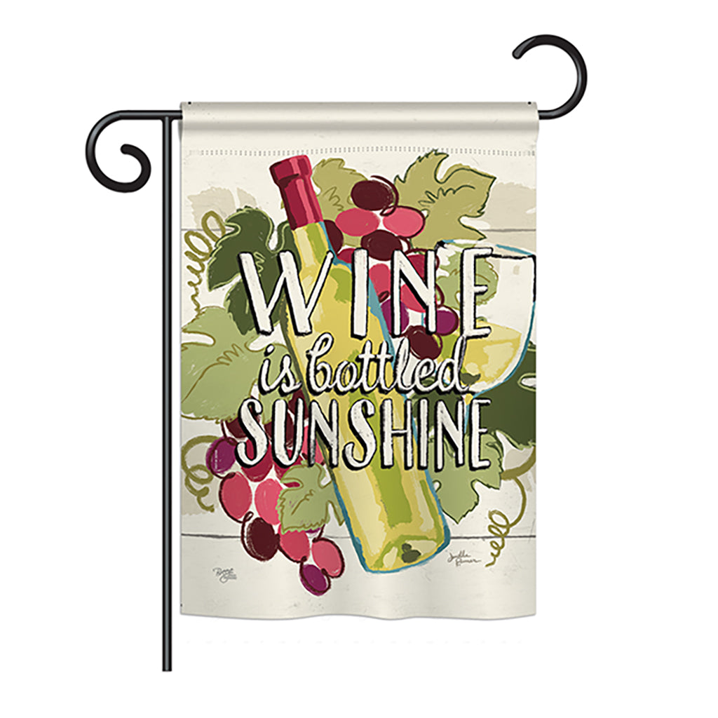 Breeze Decor Bd-Wi-G-117047-Ip-Bo-Ds02-Us 13 X 18.5 In. Wine Is Sunshine Happy Hour & Drinks - Everyday Wine Impressions&#44; De