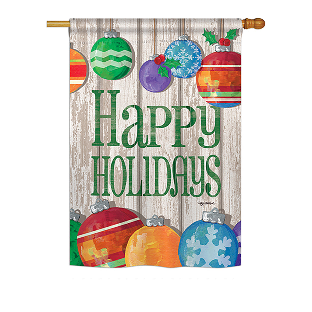Breeze Decor Bd-Xm-H-114186-Ip-Bo-Ds02-Us Colorful Ornament Holidays Winter - Seasonal Christmas Impressions Decorative Vertical