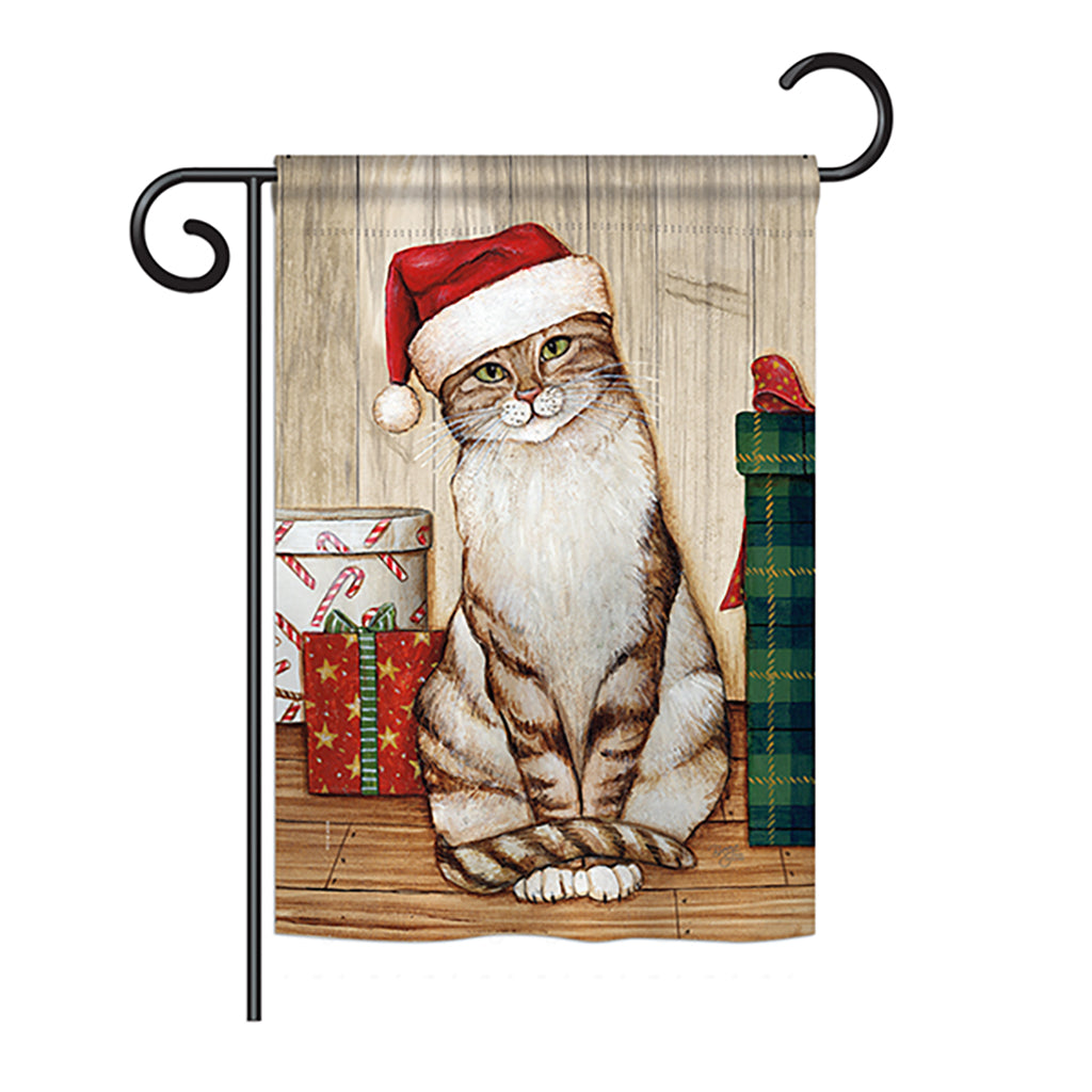 Breeze Decor Bd-Xm-G-114192-Ip-Bo-Ds02-Us Christmas Kitty Winter - Seasonal Christmas Impressions Decorative Vertical Garden Fla