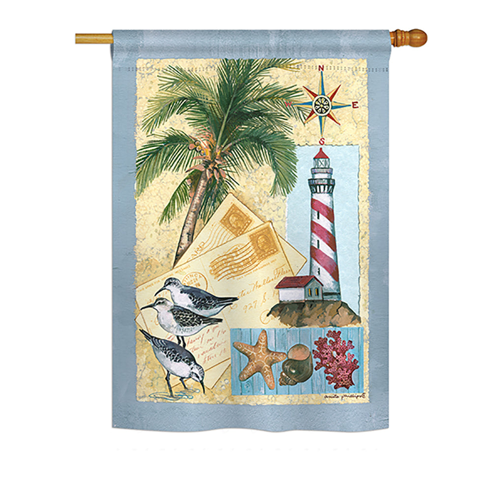 Breeze Decor Bd-Na-H-107052-Ip-Bo-Ds02-Us Lighthouse Letters Coastal - Everyday Nautical Impressions Decorative Vertical House F