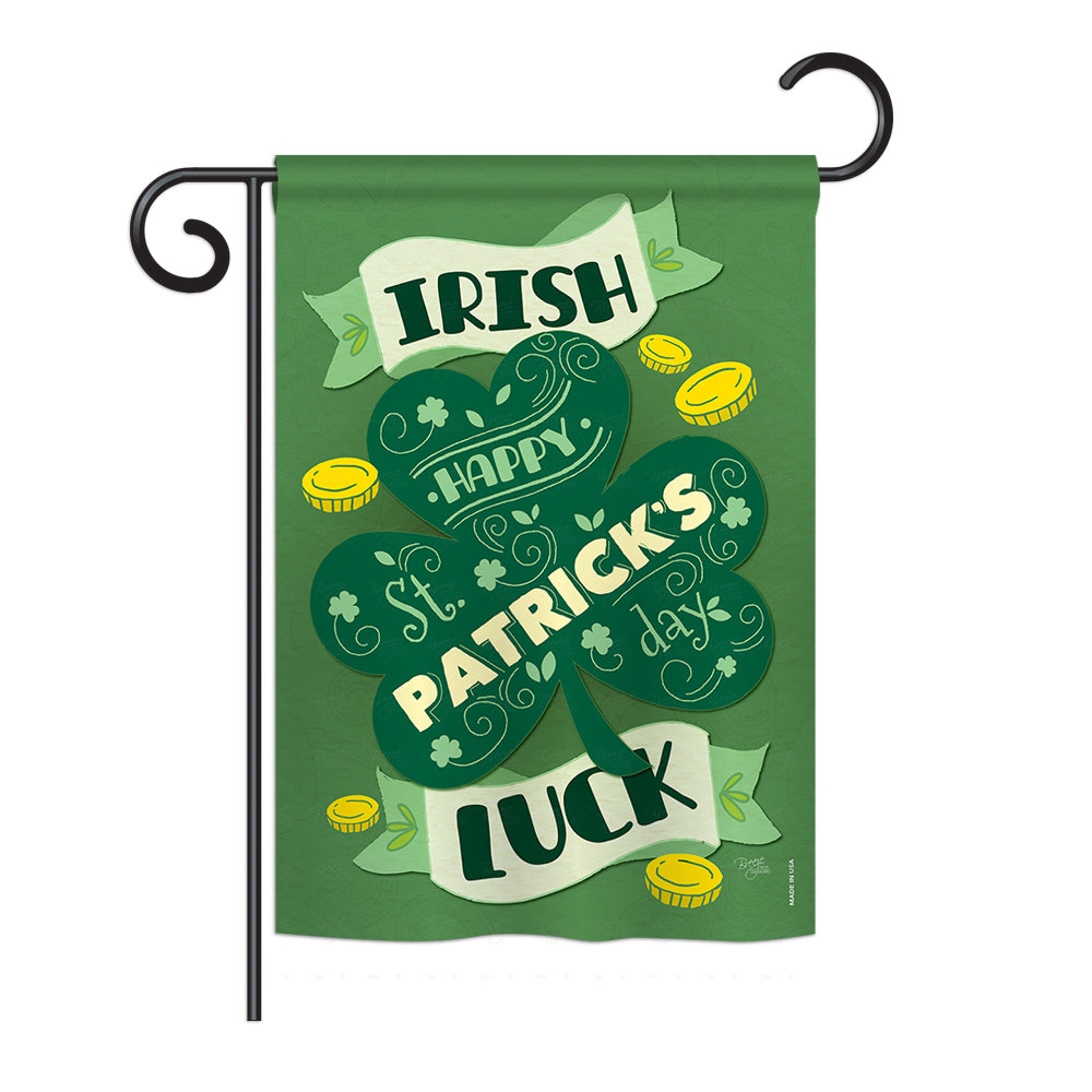 Breeze Decor Bd-Sa-G-102035-Ip-Bo-Ds02-Us Irish Luck Spring - Seasonal St Patrick Impressions Decorative Vertical Garden Flag -