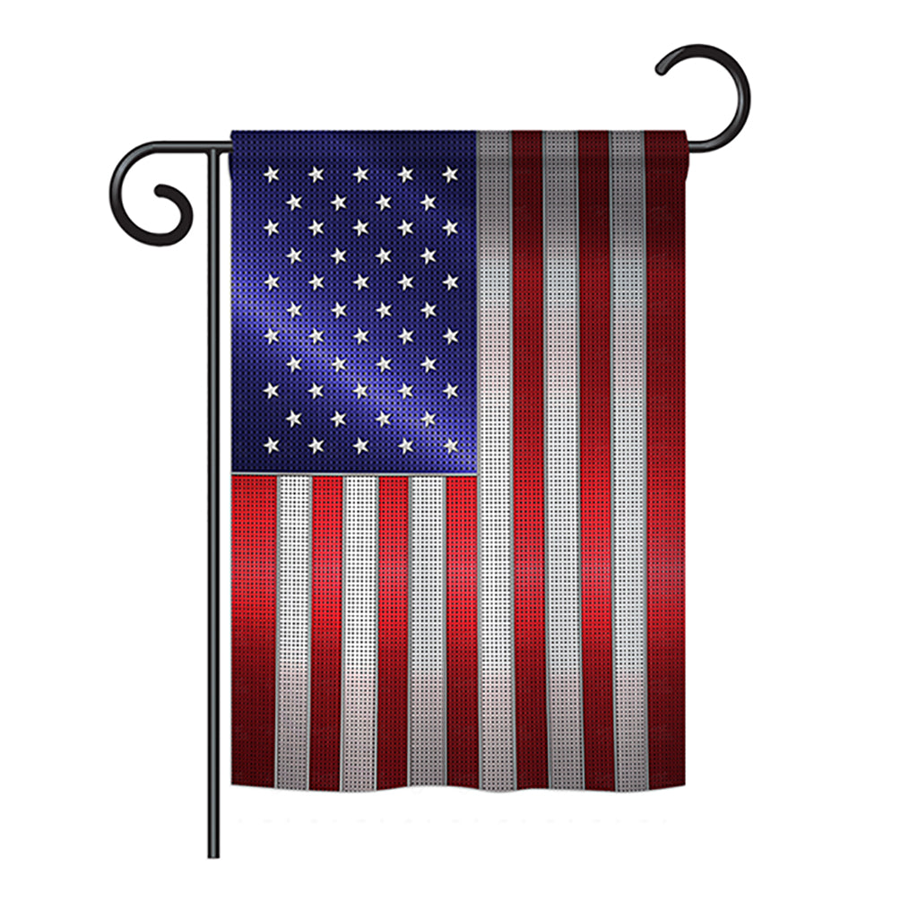 Breeze Decor Bd-Cy-G-108393-Ip-Bo-Ds02-Us Steel Of Pride American Flag Of The World - Everyday Nationality Impressions Decorativ
