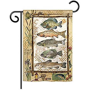 Breeze Decor Bd-Ou-H-109056-Ip-Bo-D-Us18-Sb 28 X 40 In. Fishing Adventures Nature Outdoor Impressions Decorative Vertical Double