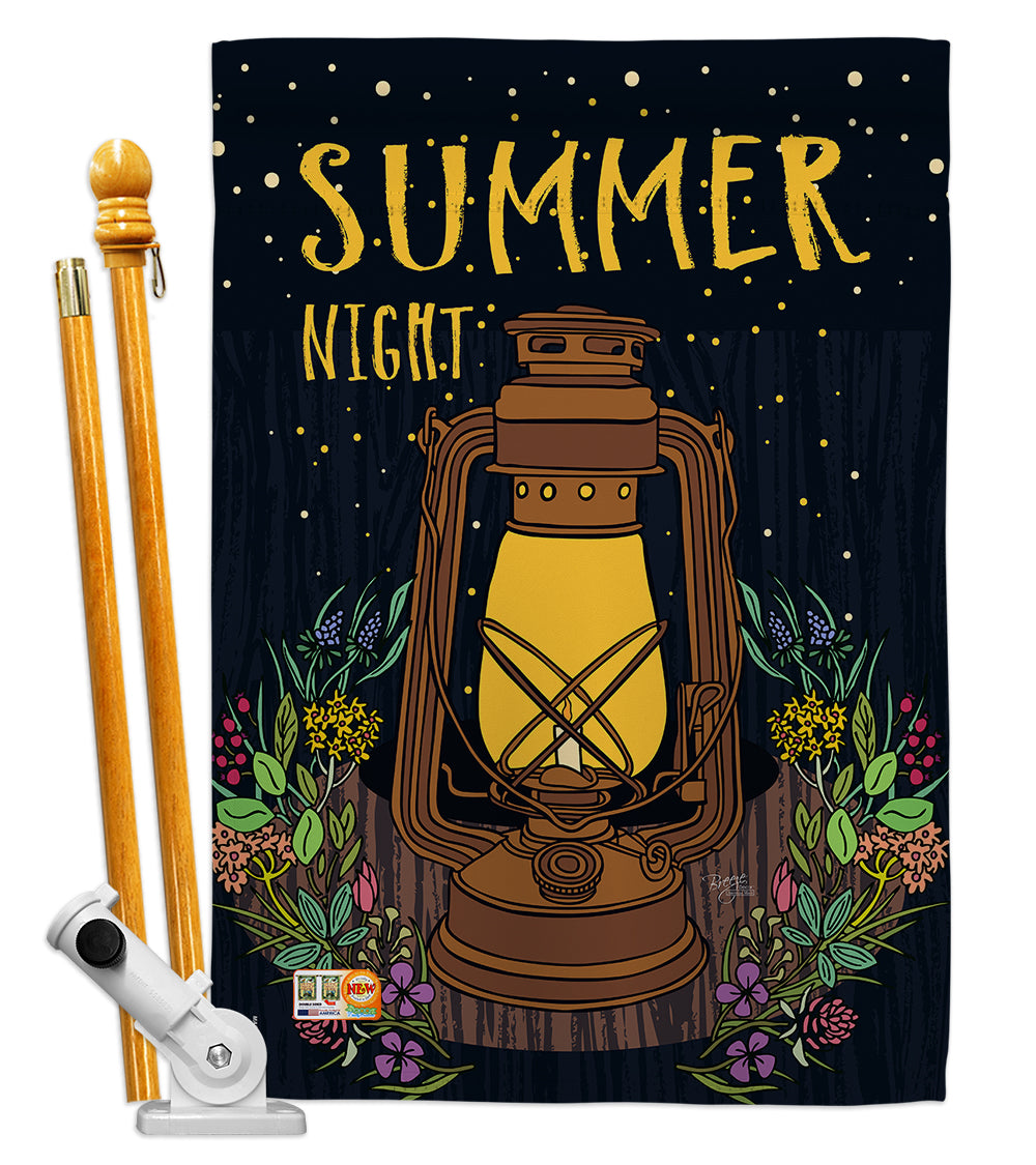 Breeze Decor Bd-Su-Hs-106082-Ip-Bo-D-Us18-Bd 28 X 40 In. Summer Night Lantern Fun In The Sun Impressions Decorative Vertical Dou