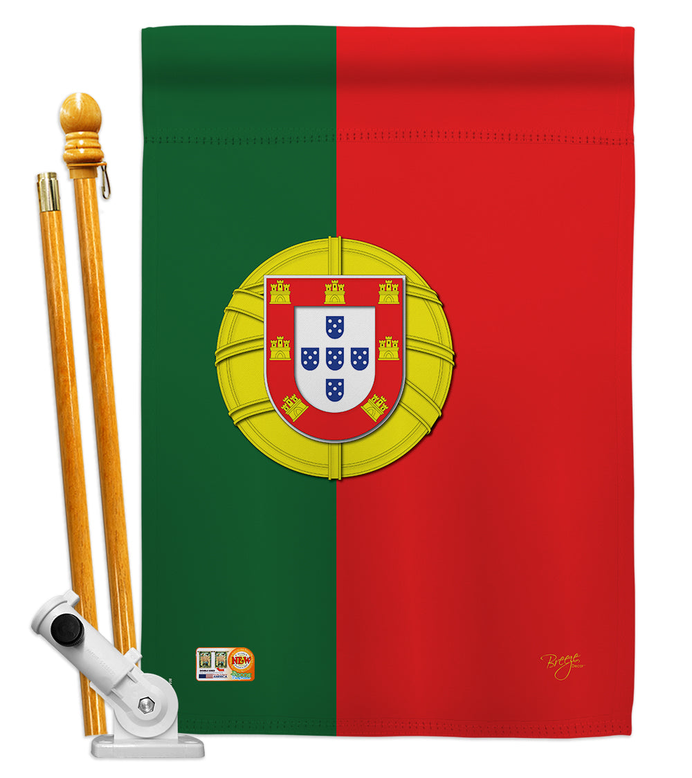 Breeze Decor Bd-Cy-Hs-108118-Ip-Bo-D-Us13-Bd 28 X 40 In. Portugal Flags Of The World Nationality Impressions Decorative Vertical