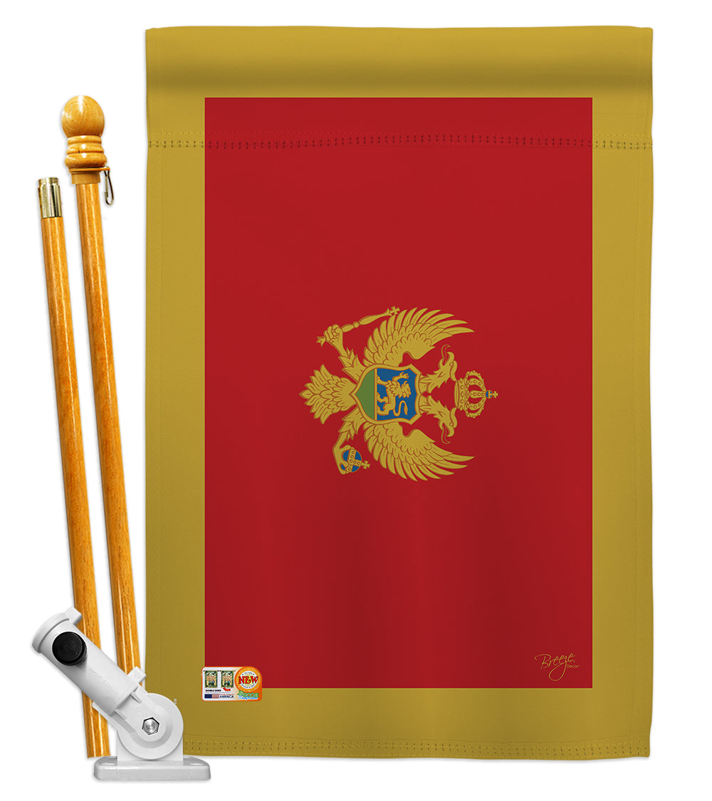 Breeze Decor Bd-Cy-Hs-108249-Ip-Bo-D-Us15-Bd 28 X 40 In. Montenegro Flags Of The World Nationality Impressions Decorative Vertic