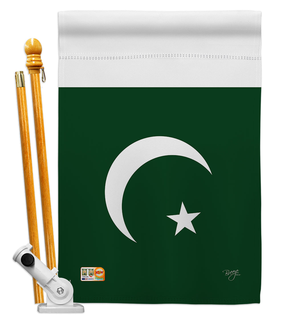 Breeze Decor Bd-Cy-Hs-108271-Ip-Bo-D-Us15-Bd 28 X 40 In. Pakistan Flags Of The World Nationality Impressions Decorative Vertical