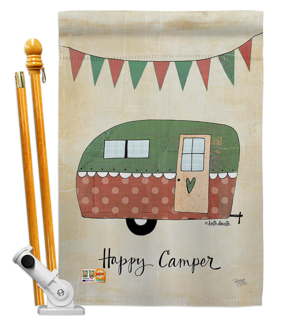 Breeze Decor Bd-Ou-Hs-109046-Ip-Bo-D-Us16-Sb 28 X 40 In. Camper Nature Outdoor Impressions Decorative Vertical Double Sided Hous