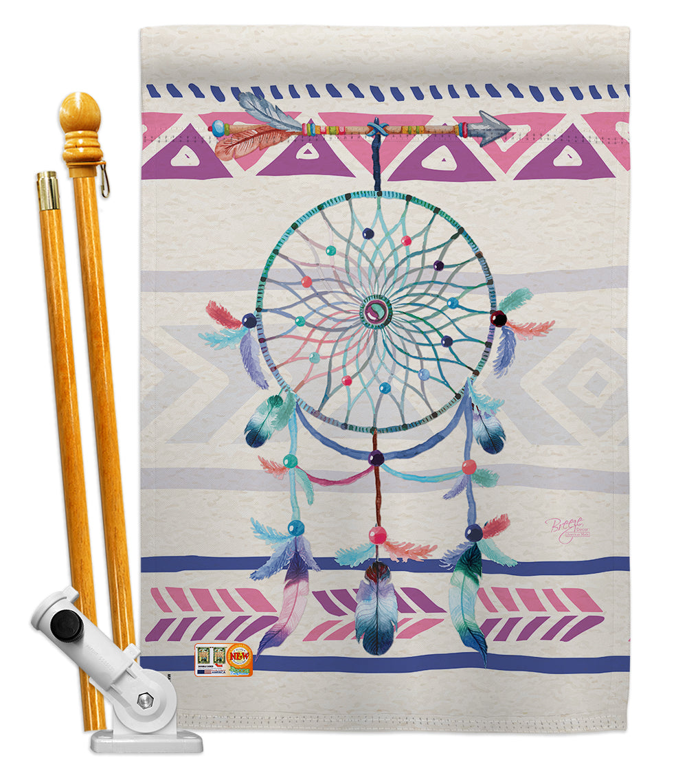 Breeze Decor Bd-Sw-Hs-115101-Ip-Bo-D-Us15-Bd 28 X 40 In. Vertical Dreamcatcher Country & Primitive Southwest Impressions Decorat