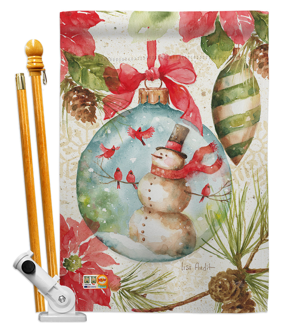 Breeze Decor Bd-Wt-Hs-114195-Ip-Bo-D-Us18-Wa 28 X 40 In. Woodland Holiday Winter Wonderland Impressions Decorative Vertical Doub