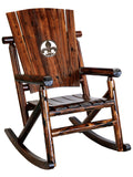 CharLog Fleur de Lis Medallion Rocker