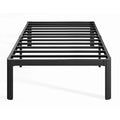 Twin XL Heavy Duty Metal Bed Frame Platform with Round Edge Legs