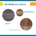Duck Covers Ultimate Waterproof 72 Inch Rectangular Patio Table Cover, Outdoor Table Cover