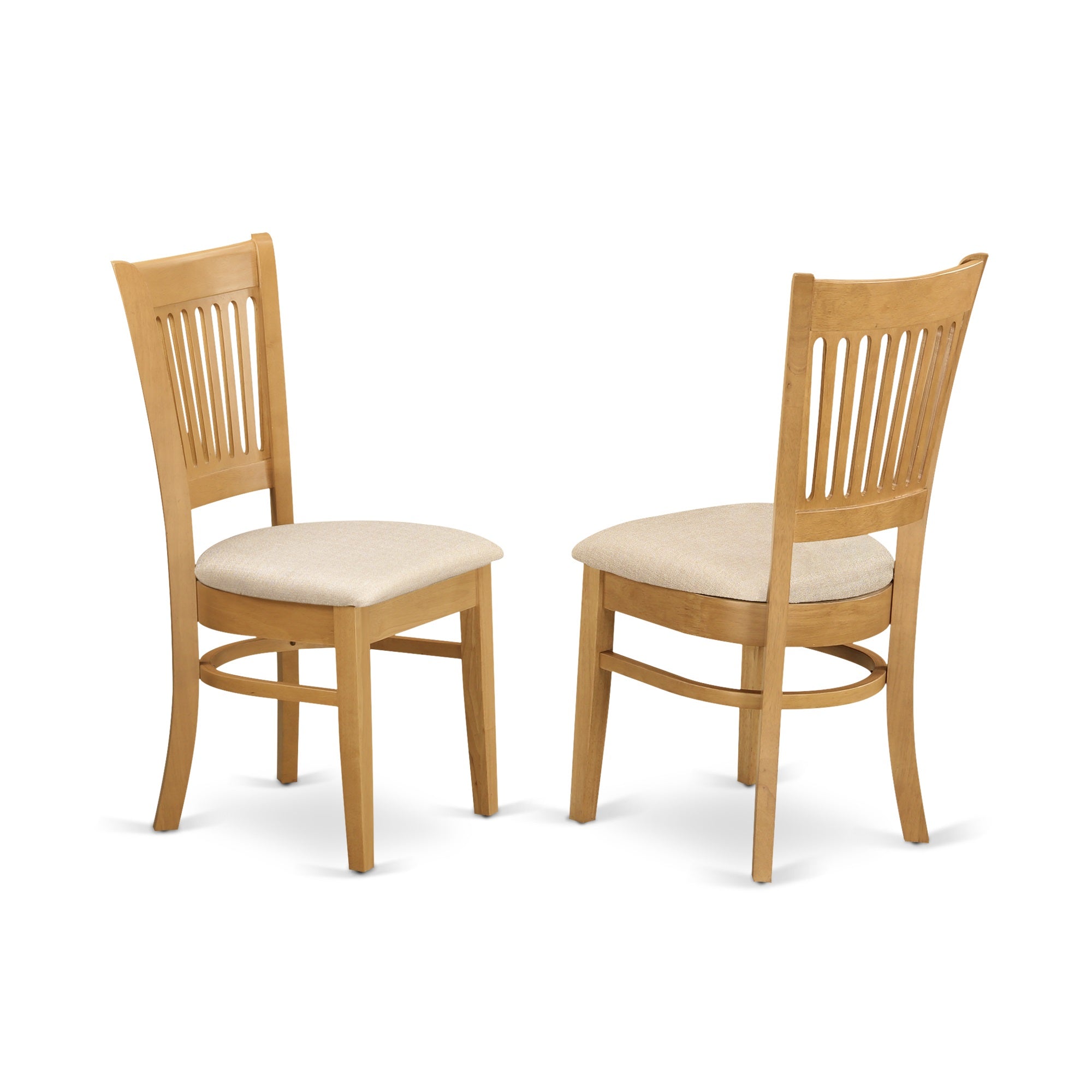 East West Furniture Vancouver 7 Piece Kitchen Set Consist of an Oval Table with Butterfly Leaf and 6 Linen Fabric Dining Room Chairs, 40x76 Inch, Oak