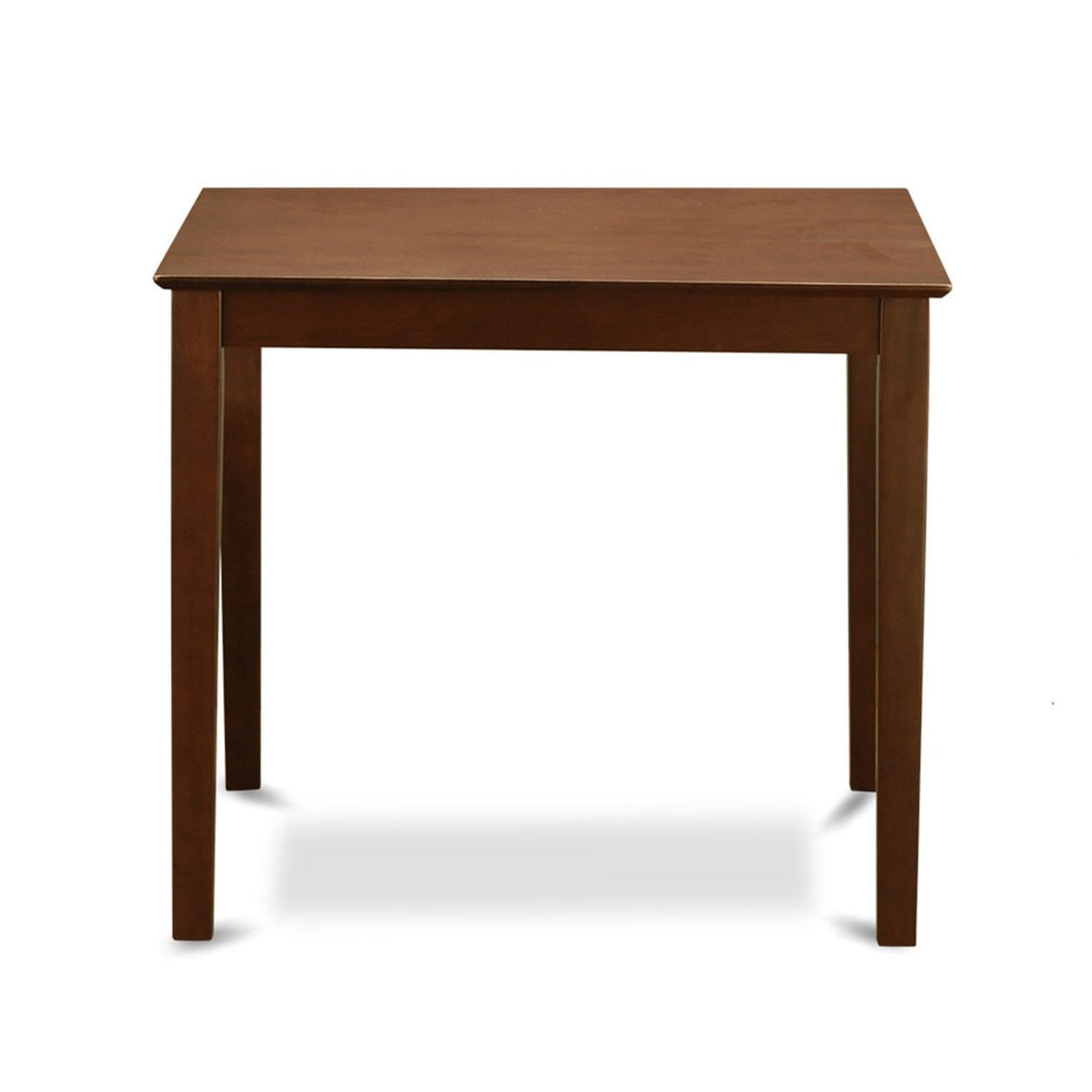 East West Furniture Vernon 3 Piece Counter Height Pub Set for Small Spaces Contains a Square Dining Room Table and 2 Linen Fabric Upholstered Chairs, 36x36 Inch, VERN3-MAH-C
