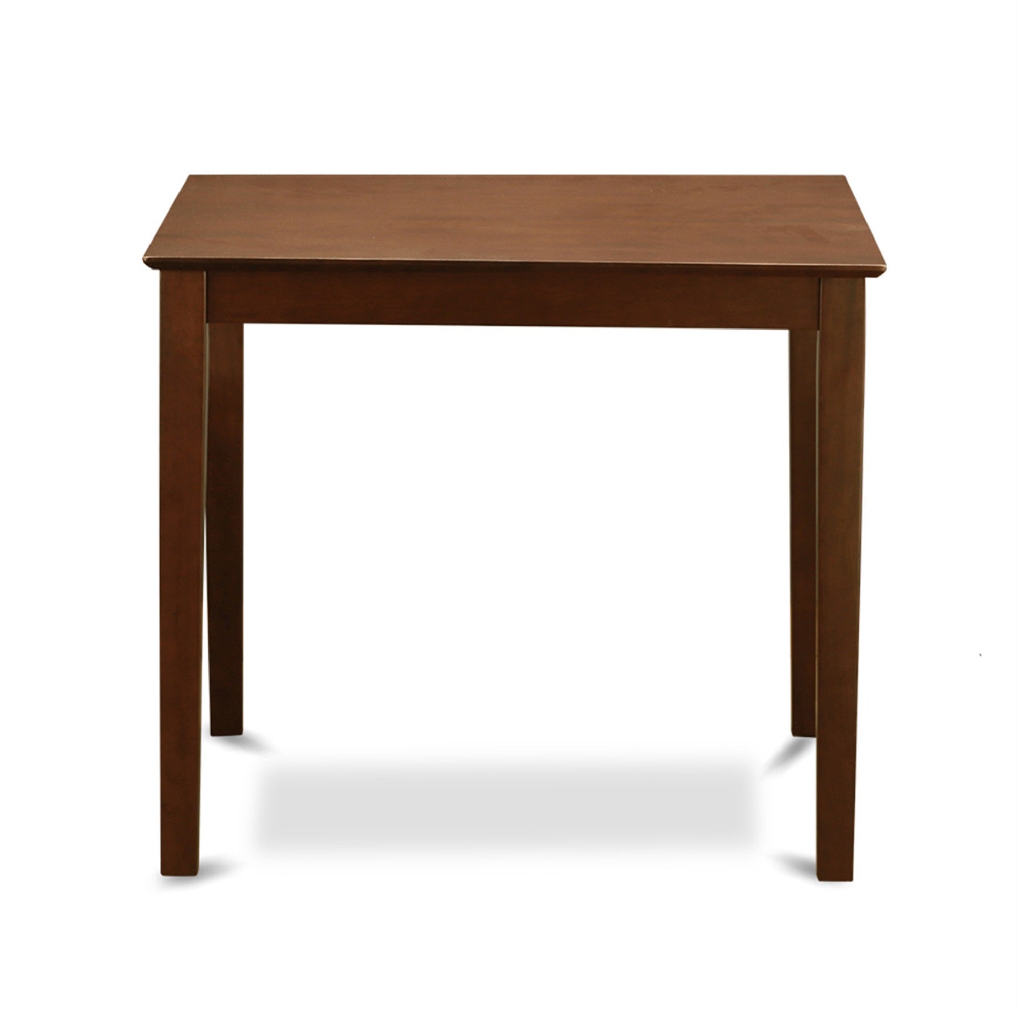 East West Furniture VERN5-MAH-C 5 Piece Counter Height Dining Table Set Includes a Square Kitchen Table and 4 Linen Fabric Upholstered Dining Chairs, 36x36 Inch, Mahogany
