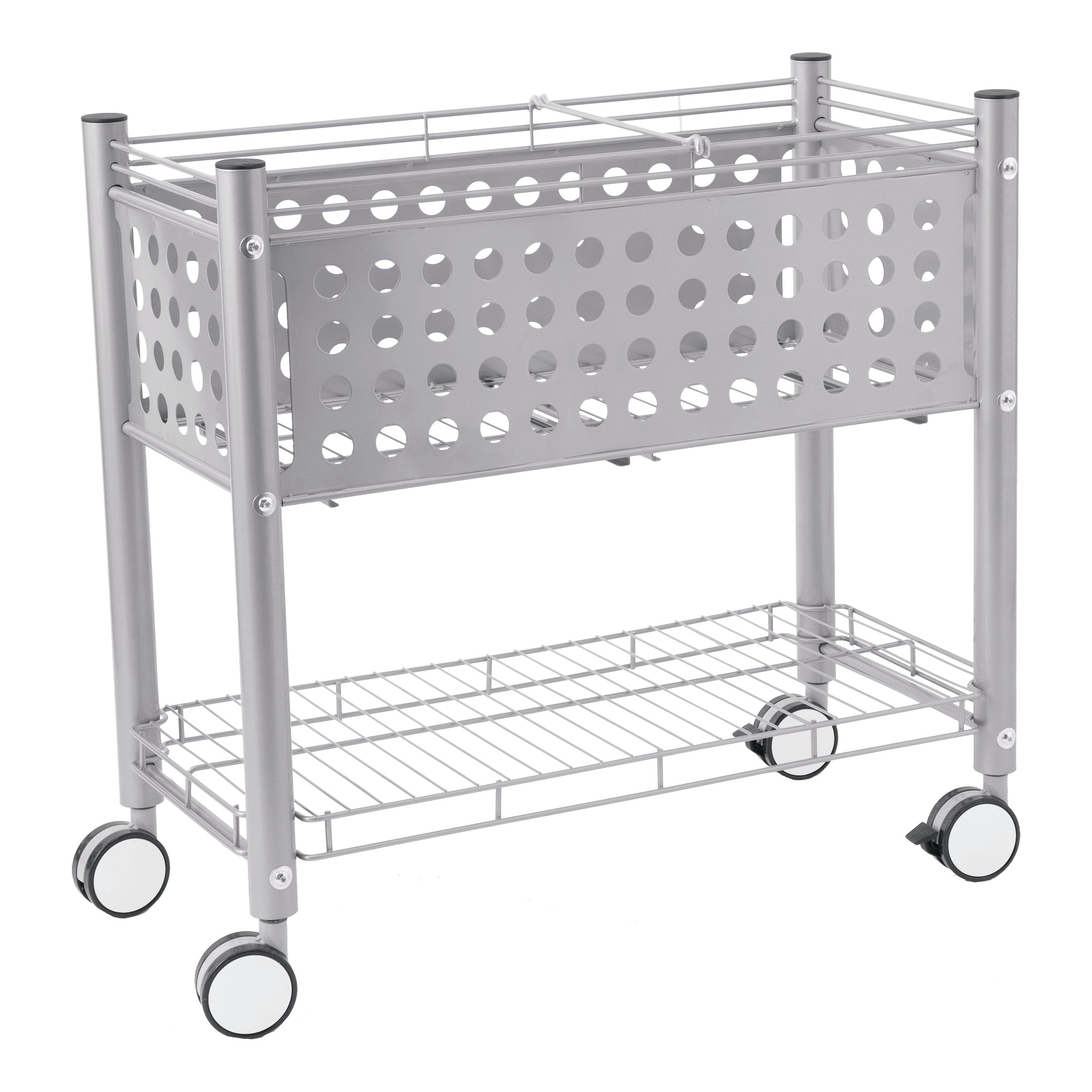 Vertiflex File Cart with Open Top, Matte Gray