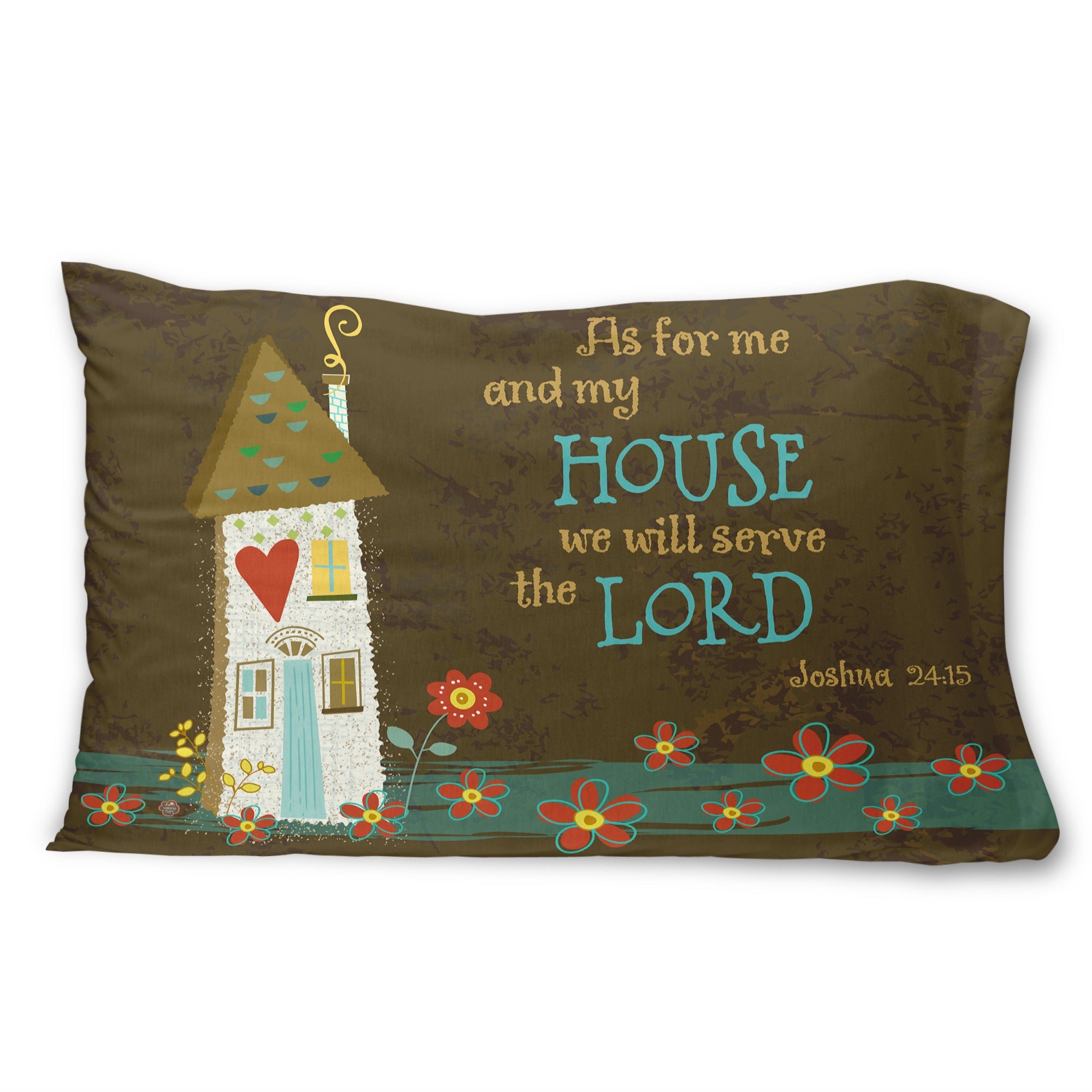 'Caroline'S Treasures As For Me And My House Fabric Standard Pillowcase Vha3005Pillowcase, Multicolor'