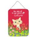 CarolineS Treasures Garden Cat Wall Or Door Hanging Prints Vha3009Ds1216, 16Hx12W, Multicolor
