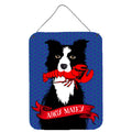 CarolineS Treasures Ahoy Matey Nautical Border Collie Wall Or Door Hanging Prints Vha3011Ds1216, 16 Inch  Inch  X 12 Inch  Inch , Multicolor
