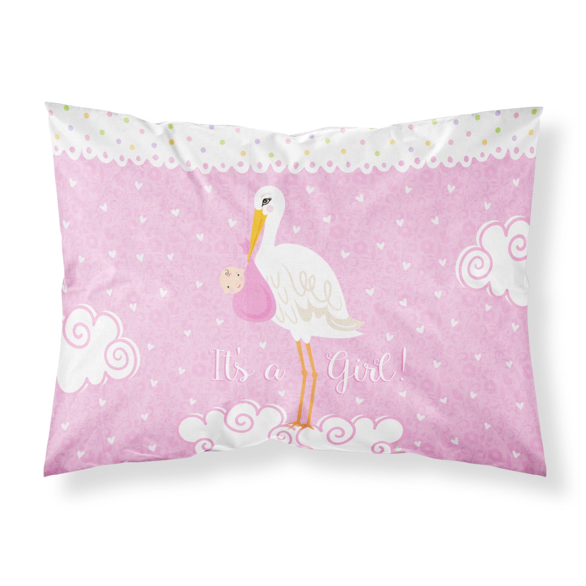 'Caroline'S Treasures Baby Girl Fabric Standard Pillowcase Vha3013Pillowcase, Multicolor'