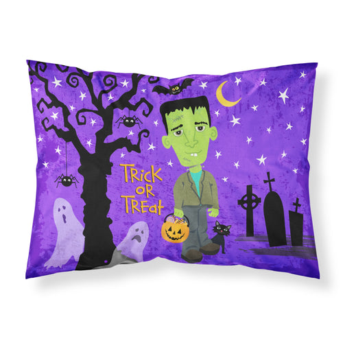 'Caroline'S Treasures ''Halloween Frankie Frankenstein'' Printed, Polyester Envelope Closure Pillowcase, Standard, Multicol