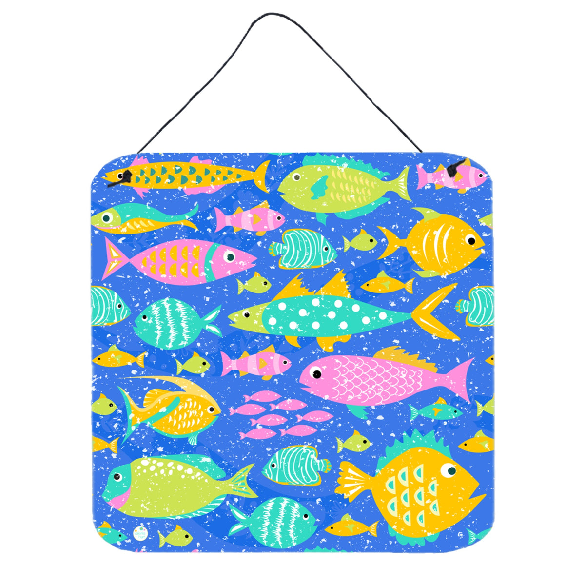 CarolineS Treasures Little Colorful Fishes Wall Or Door Hanging Prints, Multicolor