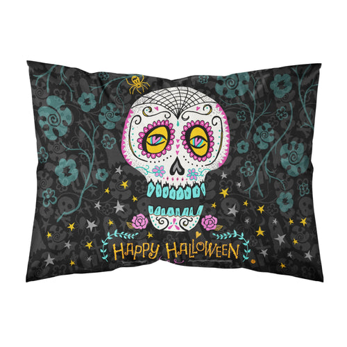 'Caroline'S Treasures Happy Halloween Day Of The Dead Fabric Standard Pillowcase, Multicolor'